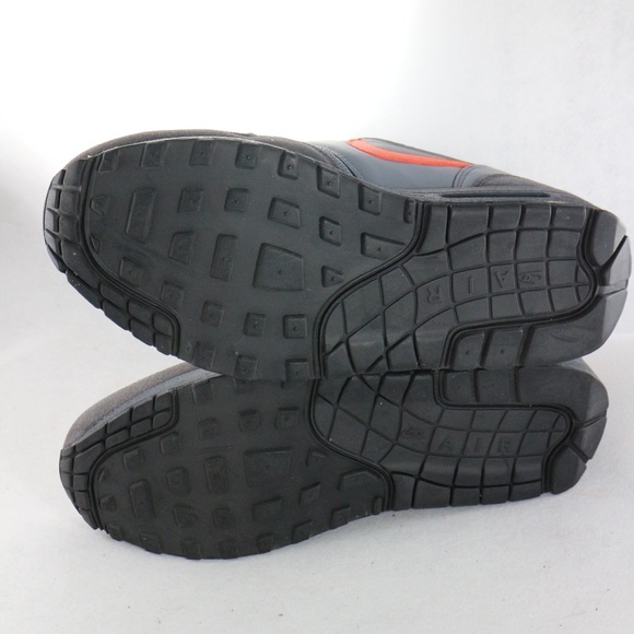 NIKE Air Max 1 FB Cool Grey-Atomic Orange Sz 8 US - Picture 8 of 8